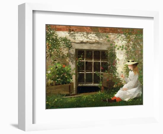 The Four Leaf Clover, 1873-Winslow Homer-Framed Premium Giclee Print