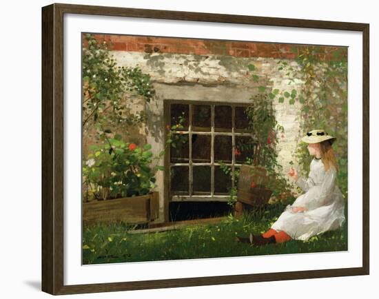 The Four Leaf Clover, 1873-Winslow Homer-Framed Giclee Print