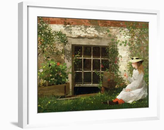 The Four Leaf Clover, 1873-Winslow Homer-Framed Giclee Print