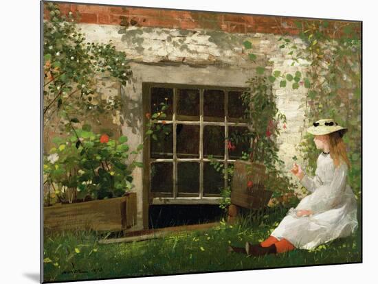 The Four Leaf Clover, 1873-Winslow Homer-Mounted Giclee Print