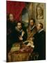 The Four Philosophers, the Artist, His Brother Philip, Justus Lipsius and Jan Van Der Wouwere-Peter Paul Rubens-Mounted Giclee Print