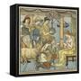 The Four Presents-Walter Crane-Framed Stretched Canvas