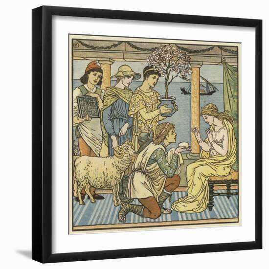 The Four Presents-Walter Crane-Framed Giclee Print