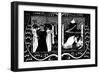 The Four Queens and Lancelot, 1893-1894-Aubrey Beardsley-Framed Premium Giclee Print