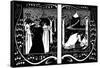 The Four Queens and Lancelot, 1893-1894-Aubrey Beardsley-Framed Stretched Canvas