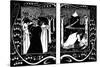 The Four Queens and Lancelot, 1893-1894-Aubrey Beardsley-Stretched Canvas