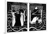 The Four Queens and Lancelot, 1893-1894-Aubrey Beardsley-Framed Giclee Print