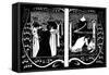 The Four Queens and Lancelot, 1893-1894-Aubrey Beardsley-Framed Stretched Canvas