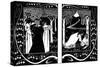 The Four Queens and Lancelot, 1893-1894-Aubrey Beardsley-Stretched Canvas