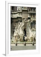 The Four Rivers Fountain, 1648-51-Giovanni Lorenzo Bernini-Framed Giclee Print