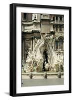 The Four Rivers Fountain, 1648-51-Giovanni Lorenzo Bernini-Framed Giclee Print