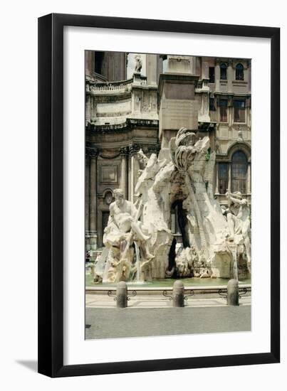 The Four Rivers Fountain, 1648-51-Giovanni Lorenzo Bernini-Framed Giclee Print