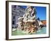 The Four Rivers Fountain in Piazza Navona, Rome, Lazio, Italy, Europe-Adina Tovy-Framed Photographic Print