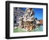 The Four Rivers Fountain in Piazza Navona, Rome, Lazio, Italy, Europe-Adina Tovy-Framed Photographic Print
