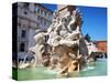 The Four Rivers Fountain in Piazza Navona, Rome, Lazio, Italy, Europe-Adina Tovy-Stretched Canvas