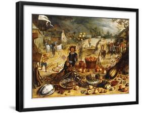 The Four Seasons - Autumn-Sebastian Vrancx-Framed Giclee Print