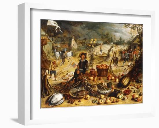 The Four Seasons - Autumn-Sebastian Vrancx-Framed Giclee Print