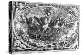 The Four Seasons, Engraved by Philip Galle, C.1580-Jan van der Straet-Stretched Canvas