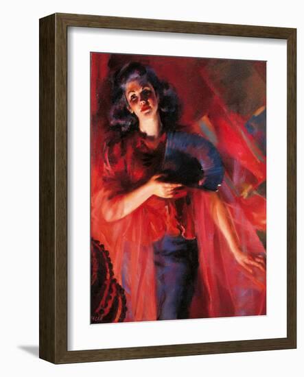 The Four Seasons in Red Autumn-Giacomo Balla-Framed Giclee Print