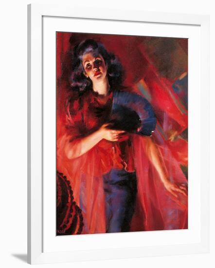 The Four Seasons in Red Autumn-Giacomo Balla-Framed Giclee Print