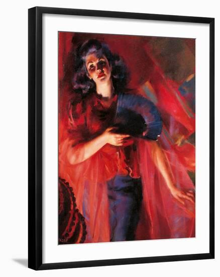 The Four Seasons in Red Autumn-Giacomo Balla-Framed Giclee Print