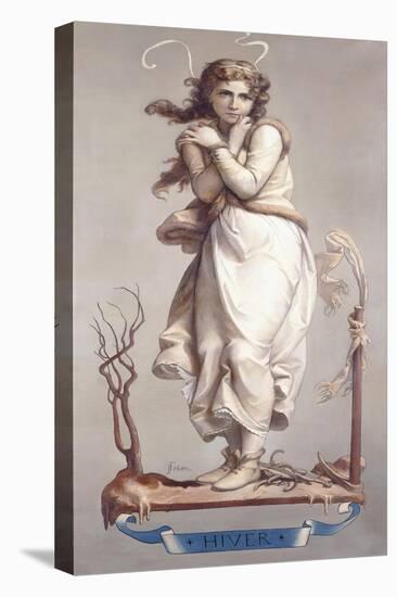 The Four Seasons - Winter, 1873-74-Joseph Felon-Stretched Canvas