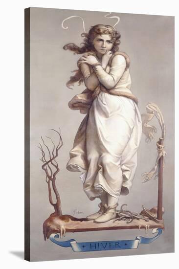 The Four Seasons - Winter, 1873-74-Joseph Felon-Stretched Canvas