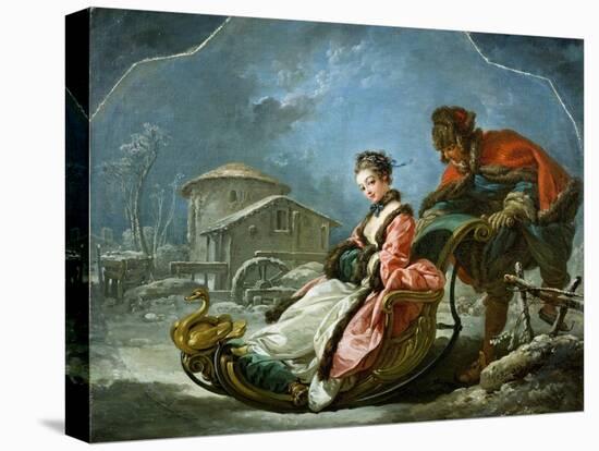 The Four Seasons: Winter-Francois Boucher-Stretched Canvas