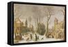 The Four Seasons: Winter-Sebastian Vrancx-Framed Stretched Canvas