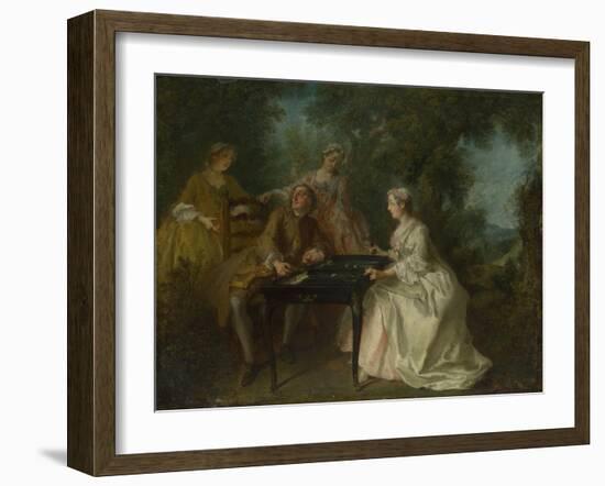 The Four Times of Day: Afternoon, C. 1740-Nicolas Lancret-Framed Premium Giclee Print