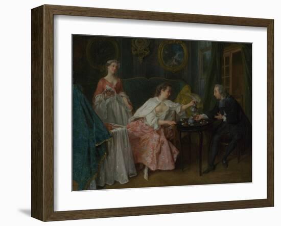 The Four Times of Day: Morning, C. 1740-Nicolas Lancret-Framed Giclee Print