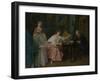 The Four Times of Day: Morning, C. 1740-Nicolas Lancret-Framed Giclee Print