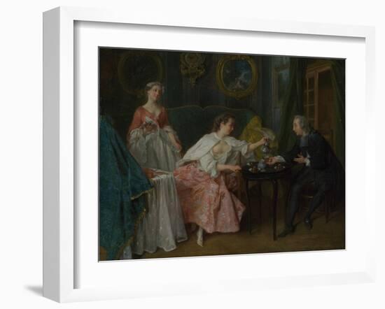 The Four Times of Day: Morning, C. 1740-Nicolas Lancret-Framed Giclee Print