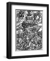 The Four Vengeful Angels, 1498-Albrecht Durer-Framed Giclee Print