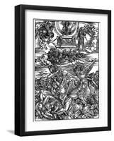 The Four Vengeful Angels, 1498-Albrecht Durer-Framed Giclee Print