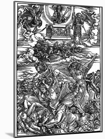 The Four Vengeful Angels, 1498-Albrecht Durer-Mounted Giclee Print