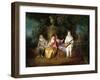 The Foursome, circa 1713-Jean Antoine Watteau-Framed Giclee Print