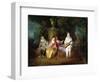 The Foursome, circa 1713-Jean Antoine Watteau-Framed Giclee Print