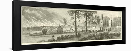 The Fourteenth and Twentieth Corps Moving Out of Atlanta, November 1864-null-Framed Giclee Print