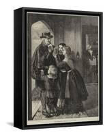 The Fourteenth of February-George Bernard O'neill-Framed Stretched Canvas
