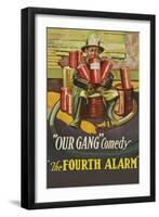 The Fourth Alarm - "Our Gang"-null-Framed Art Print