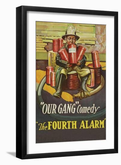 The Fourth Alarm - "Our Gang"-null-Framed Art Print