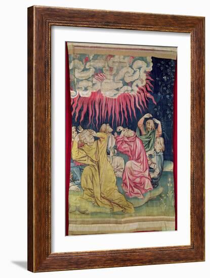 The Fourth Angel Poured Out His Bowl on the Sun, No.60 in the 'Apocalypse of Angers', 1373-87-Nicolas Bataille-Framed Giclee Print