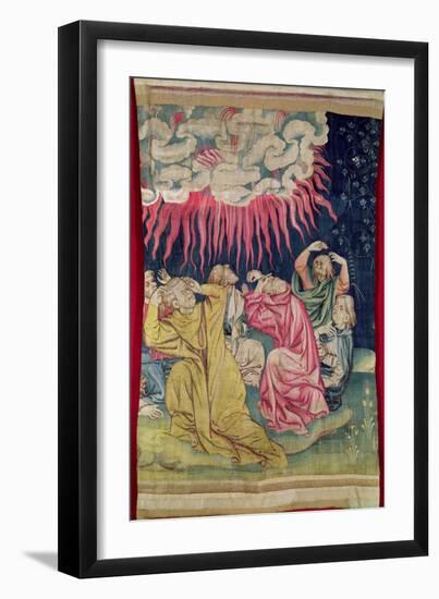 The Fourth Angel Poured Out His Bowl on the Sun, No.60 in the 'Apocalypse of Angers', 1373-87-Nicolas Bataille-Framed Giclee Print