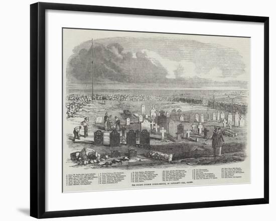 The Fourth Division Burial-Ground, on Cathcart's Hill, Crimea-null-Framed Giclee Print