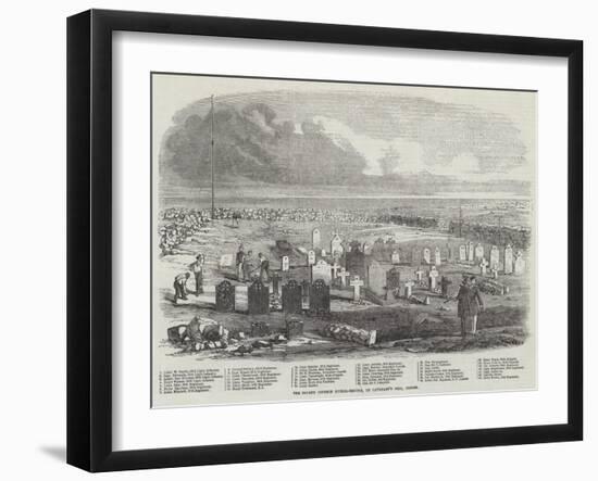 The Fourth Division Burial-Ground, on Cathcart's Hill, Crimea-null-Framed Giclee Print