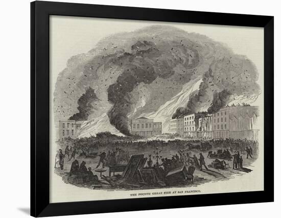 The Fourth Great Fire at San Francisco-null-Framed Giclee Print