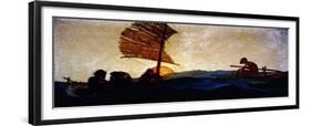 The Fourth Man, (Oil on Canvas)-Newell Convers Wyeth-Framed Giclee Print