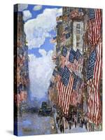The Fourth of July, 1916-Childe Hassam-Stretched Canvas