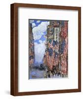 The Fourth of July, 1916-Childe Hassam-Framed Premium Giclee Print